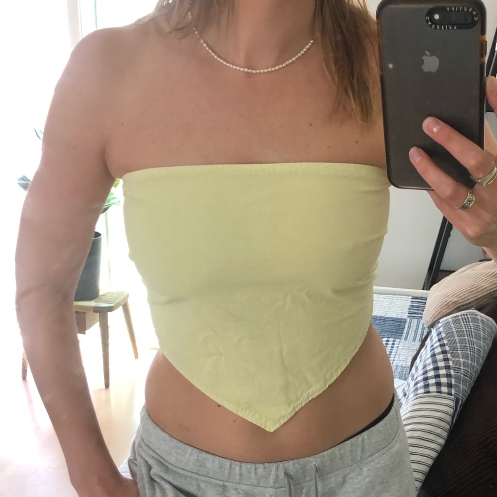 ZARA Handkerchief Crop Top